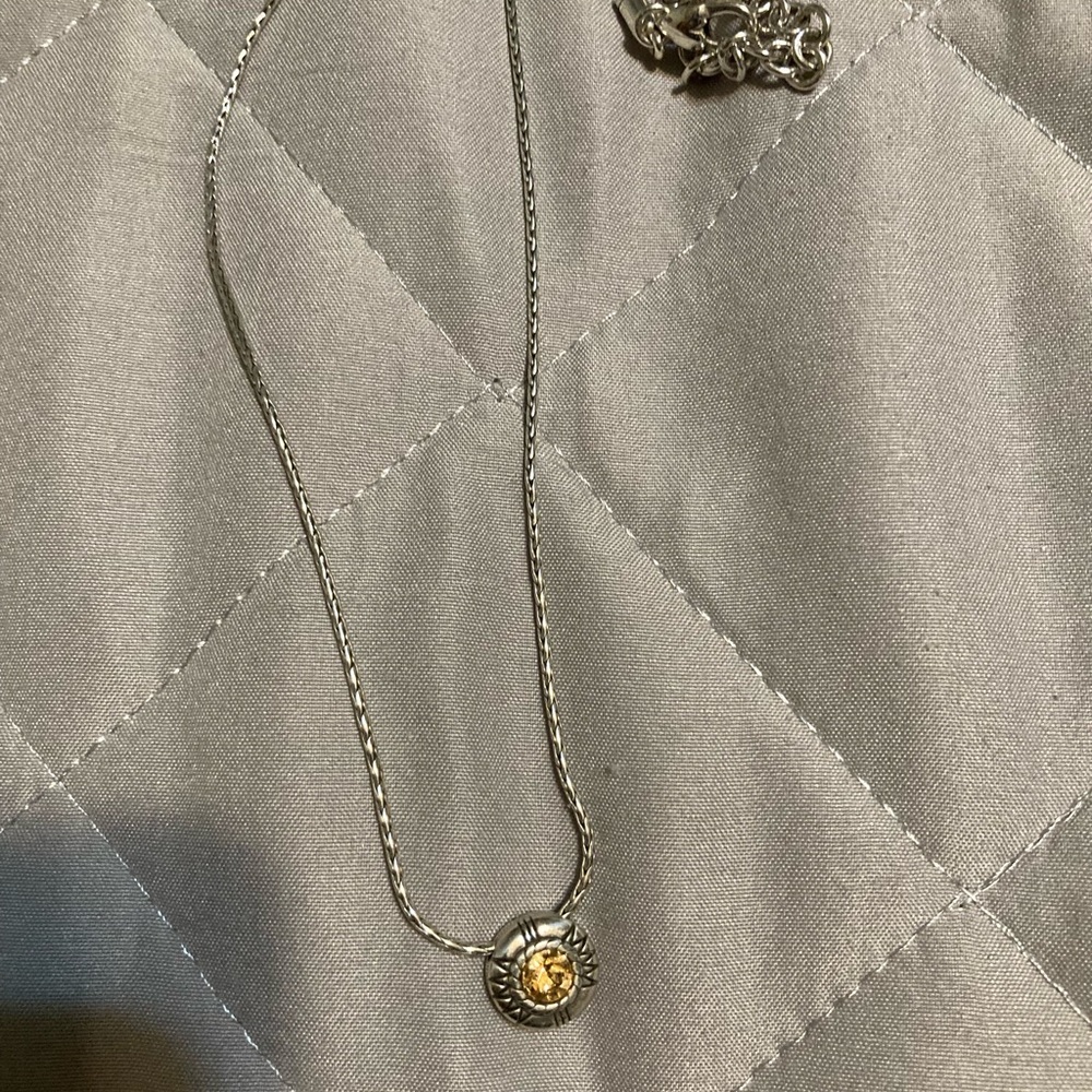 Brighton reversible necklace. Silver excellent condition
